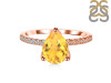 Citrine & White Topaz Ring CIT-RDR-2860.