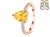 Citrine & White Topaz Ring CIT-RDR-2860.