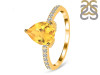 Citrine & White Topaz Ring CIT-RDR-2860.