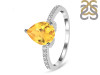 Citrine & White Topaz Ring CIT-RDR-2860.