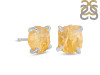 Citrine Raw Crystal Stud Earring CIT-RE-350.