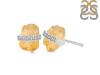 Citrine Raw Crystal & White Topaz Stud Earring CIT-RE-381.