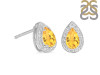 Citrine & White Topaz Stud Earring CIT-RE-52.