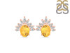 Citrine & White Topaz Stud Earring CIT-RE-71.