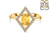 Citrine & White Topaz Ring CIT-RR-134.