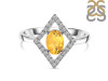 Citrine & White Topaz Ring CIT-RR-134.