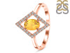 Citrine & White Topaz Ring CIT-RR-134.