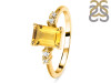 Citrine & White Topaz Ring CIT-RR-139.