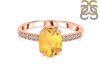 Citrine & White Topaz Ring CIT-RR-207.