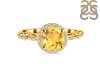 Citrine & White Topaz Ring CIT-RR-267.