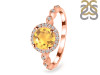 Citrine & White Topaz Ring CIT-RR-267.