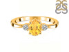 Citrine & White Topaz Ring CIT-RR-335.