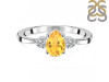 Citrine & White Topaz Ring CIT-RR-335.