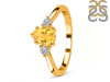 Citrine & White Topaz Ring CIT-RR-335.