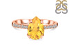 Citrine & White Topaz Ring CIT-RR-344A.