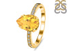 Citrine & White Topaz Ring CIT-RR-344A.