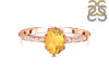 Citrine & White Topaz Ring CIT-RR-35.