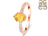 Citrine & White Topaz Ring CIT-RR-35.