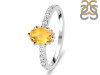 Citrine & White Topaz Ring CIT-RR-35.