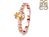 Citrine & White Topaz Ring CIT-RR-419D.
