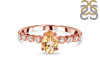 Citrine & White Topaz Ring CIT-RR-419D.
