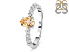 Citrine & White Topaz Ring CIT-RR-419D.
