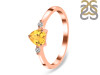 Citrine & White Topaz Ring CIT-RR-425.