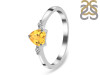 Citrine & White Topaz Ring CIT-RR-425.