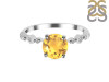 Citrine & White Topaz Ring CIT-RR-426.