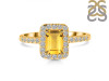 Citrine & White Topaz Ring CIT-RR-432.