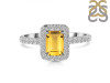 Citrine & White Topaz Ring CIT-RR-432.