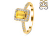 Citrine & White Topaz Ring CIT-RR-432.