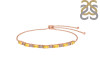 Citrine & White Topaz Bracelet CIT-RDB-133.