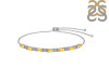 Citrine & White Topaz Bracelet CIT-RDB-133.