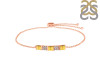 Citrine & White Topaz Bracelet CIT-RDB-147.