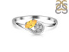 Citrine & White Topaz Ring CIT-RDR-2611.