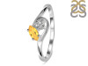 Citrine & White Topaz Ring CIT-RDR-2611.
