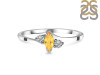 Citrine & White Topaz Ring CIT-RDR-2681.