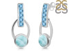 Close Out Larimar & Blue Topaz Earring LAR-CO-RDE-104.
