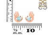 Close Out Larimar Stud Earring  LAR-CO-RDE-1273.