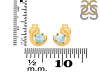 Close Out Larimar Stud Earring  LAR-CO-RDE-1273.
