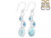 Close Out Larimar & Blue Topaz Earring LAR-CO-RDE-253.