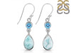 Close Out Larimar & Blue Topaz Earring LAR-CO-RDE-773.