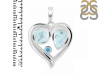 Close Out Larimar & Blue Topaz Pendant LAR-CO-RDP-154.