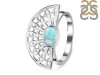 Close Out Larimar & Moonstone Ring LAR-CO-RDR-1034.