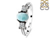 Close Out Larimar & White Topaz Ring LAR-CO-RDR-1442.