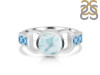 Close Out Larimar & Blue Topaz Ring LAR-CO-RDR-43.