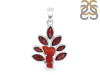 Red Coral/Garnet Pendant-2SP COR-1-108