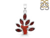 Red Coral/Garnet Pendant-2SP COR-1-109