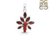 Red Coral/Garnet Pendant-2SP COR-1-112